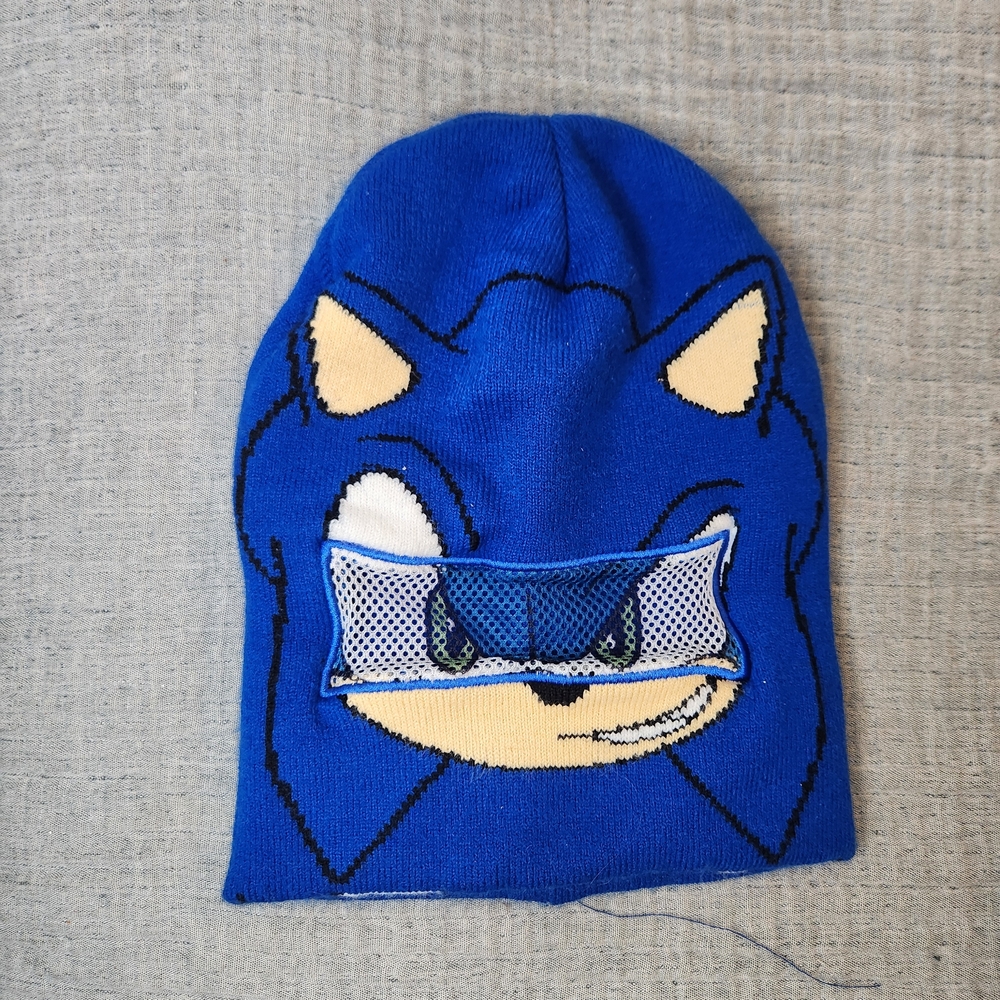 Sonic The Hedgehog Blue Beanie Youth Hat